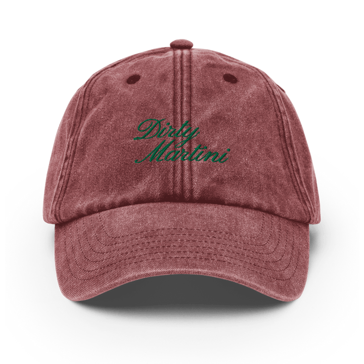 Dirty Martini Vintage Hat - Vintage Red - Cocktailored