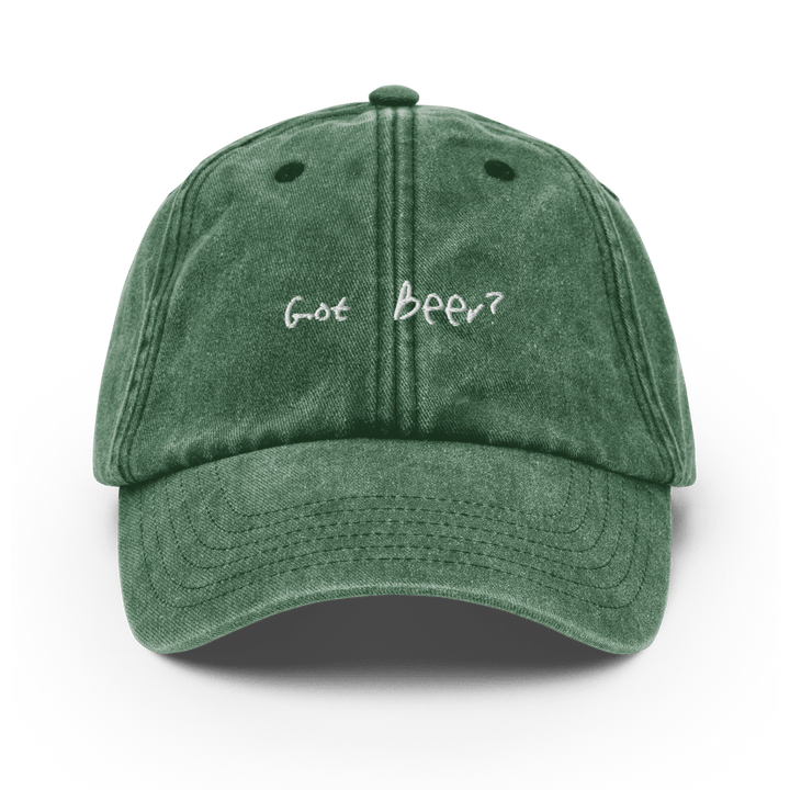 The Got Beer? Vintage Hat - Vintage Bottle Green - Cocktailored