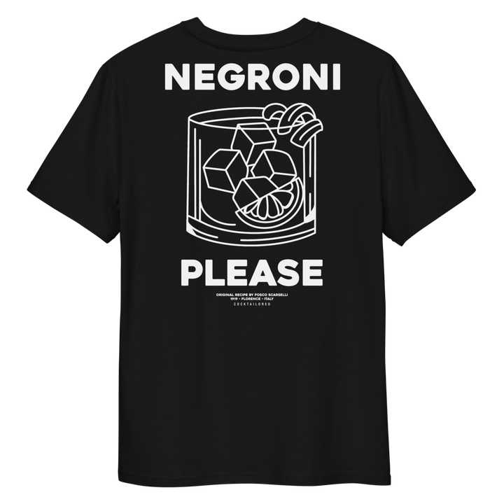 The Negroni Pls. Organic T-shirt - Black - Cocktailored