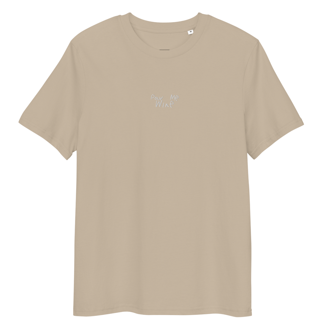 The Pour Me Wine Organic T-shirt - Desert Dust - Cocktailored