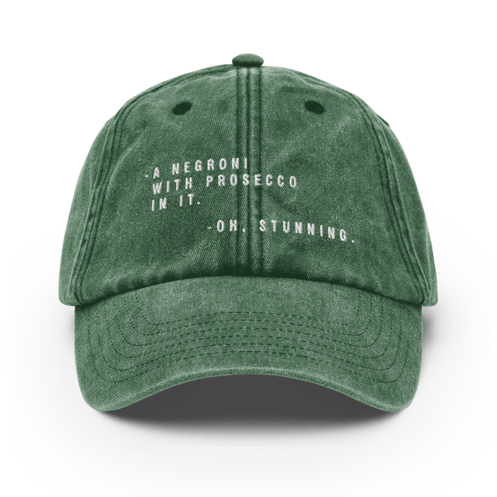 The Sbagliato Conversation Vintage Hat - Vintage Bottle Green - Cocktailored