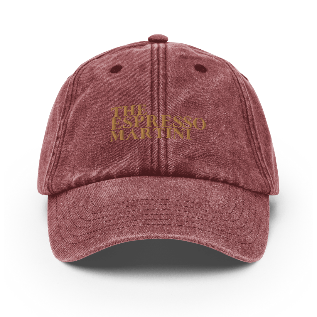 Espresso Martini Vintage Dad Hat - Vintage Red - Cocktailored