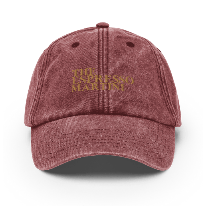 Espresso Martini Vintage Dad Hat - Vintage Red - Cocktailored