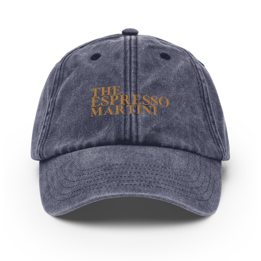 Espresso Martini Vintage Dad Hat - Vintage Denim - Cocktailored