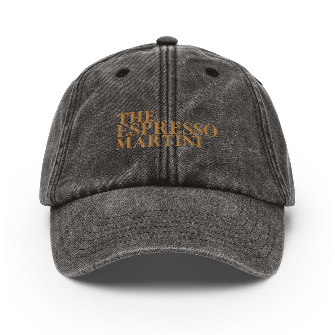 Espresso Martini Vintage Dad Hat - Vintage Black - Cocktailored