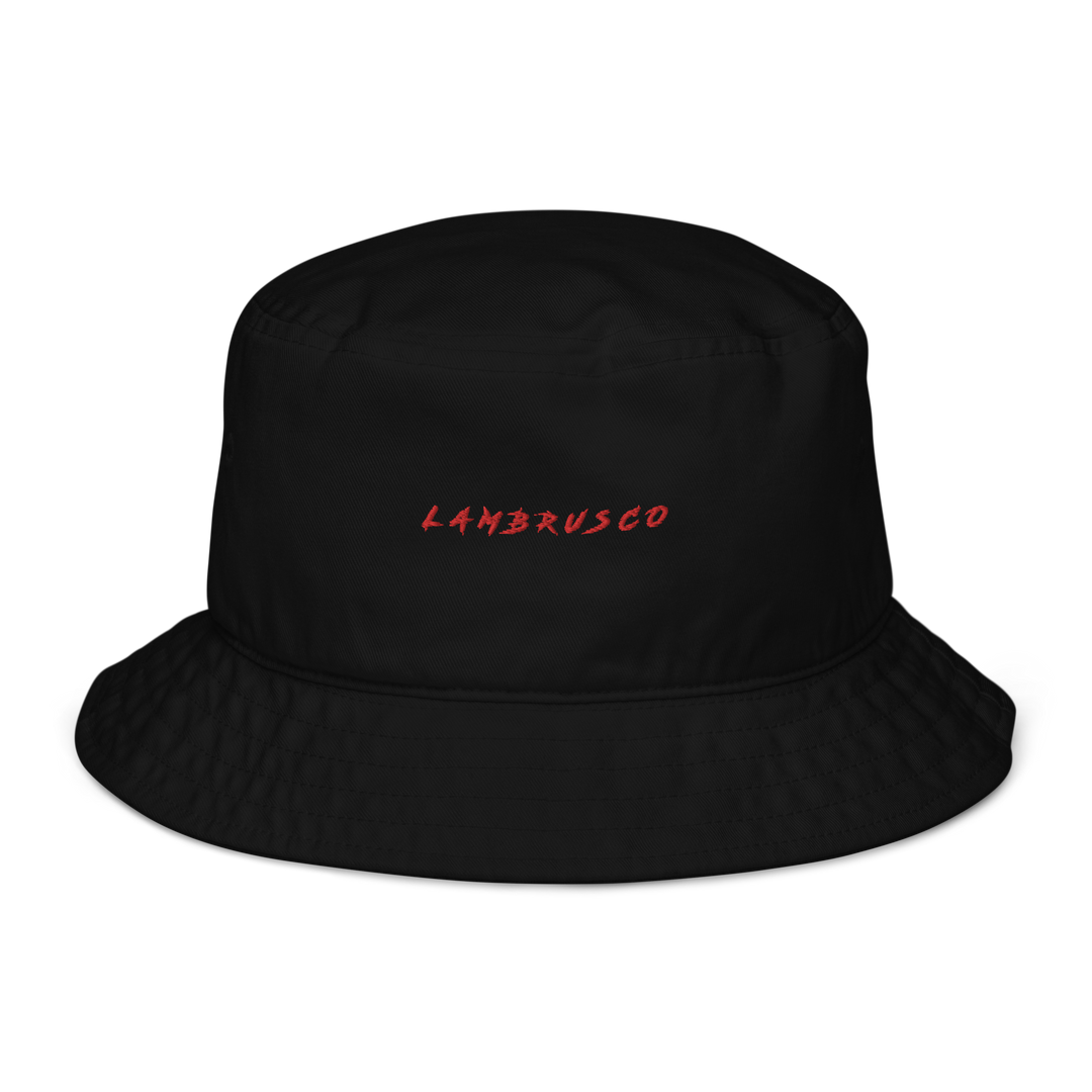 The Lambrusco Organic bucket hat - Black - Cocktailored