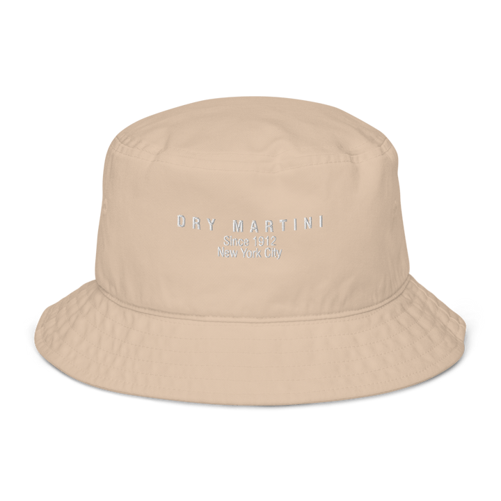 The Dry Martini 1912 Organic bucket hat - Stone - Cocktailored