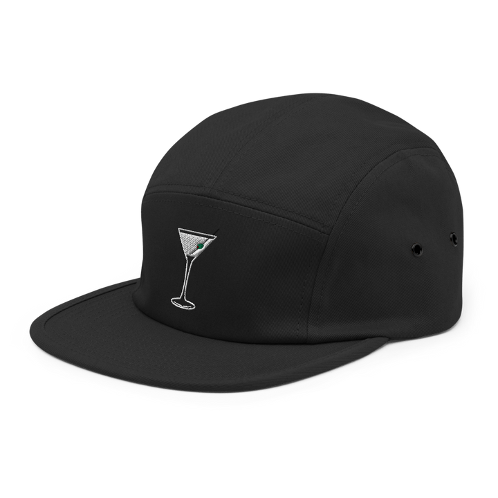 The Dry Martini Glass Hipster Hat - Black - Cocktailored