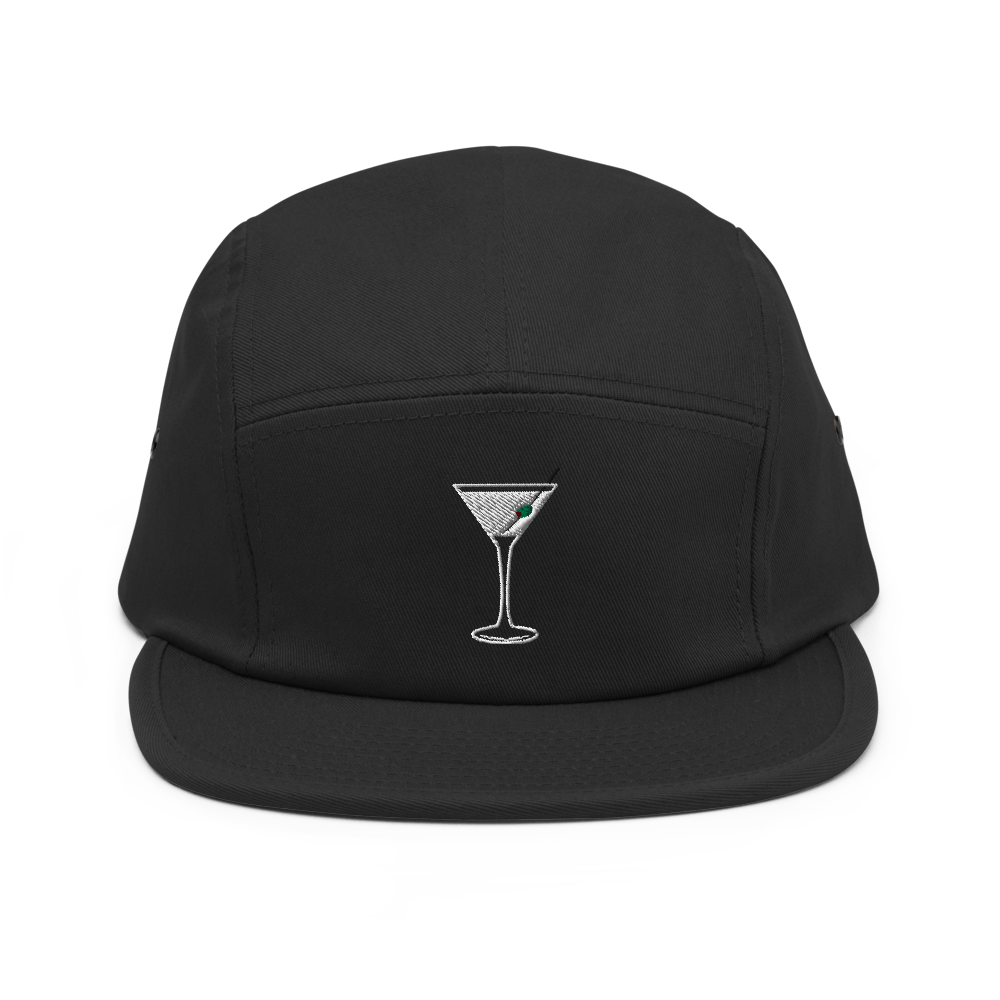The Dry Martini Glass Hipster Hat - Black - Cocktailored