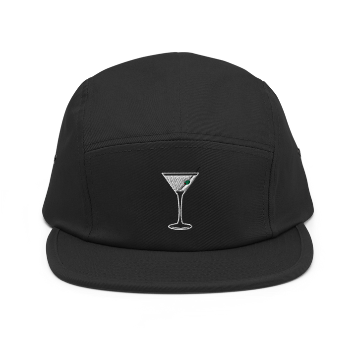 The Dry Martini Glass Hipster Hat - Black - Cocktailored