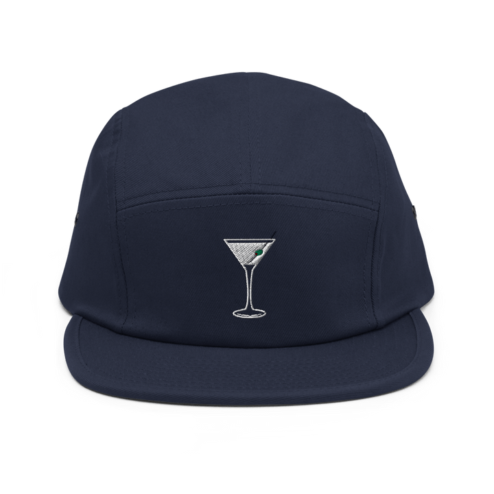 The Dry Martini Glass Hipster Hat - Navy - Cocktailored