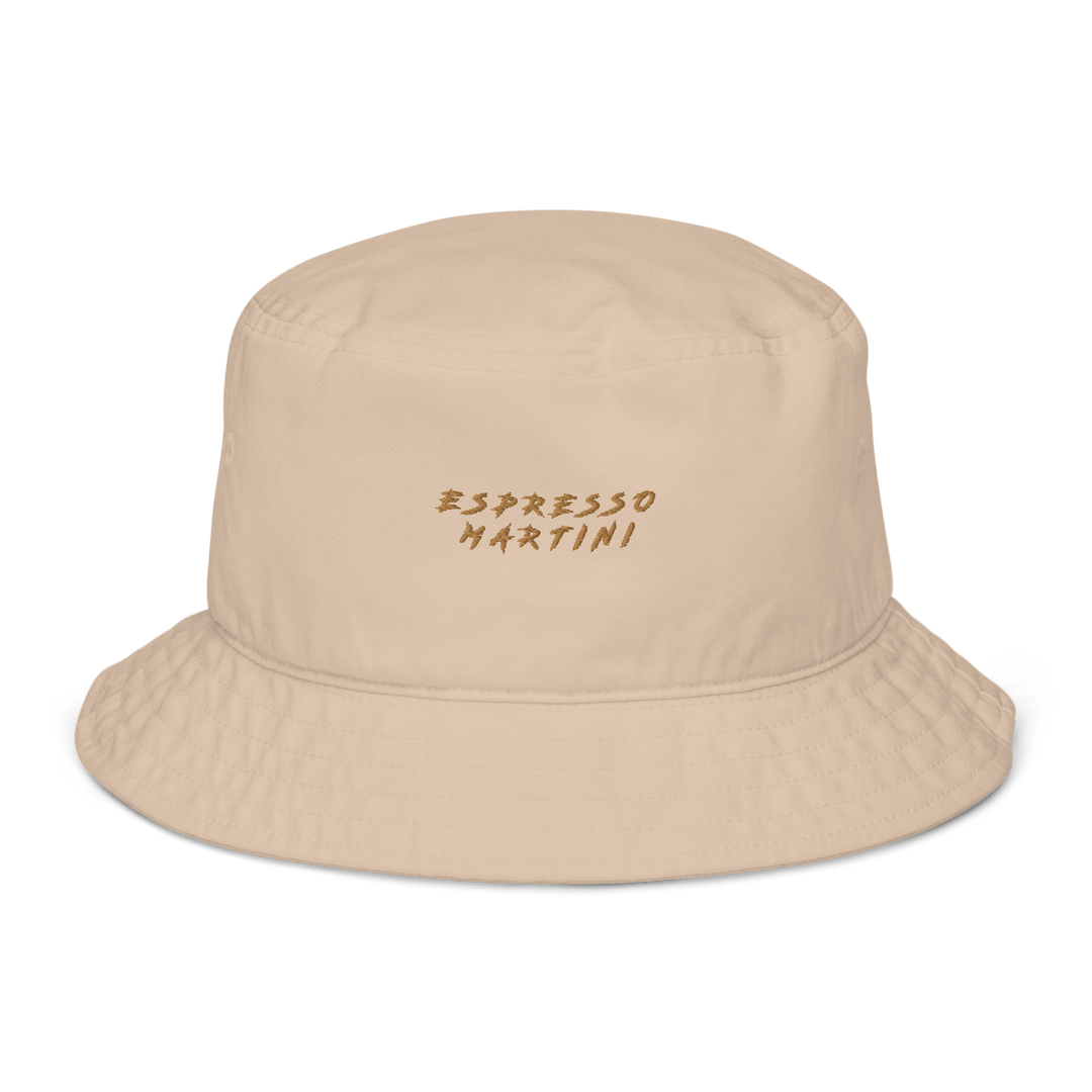 The Espresso Martini Organic bucket hat - Stone - Cocktailored