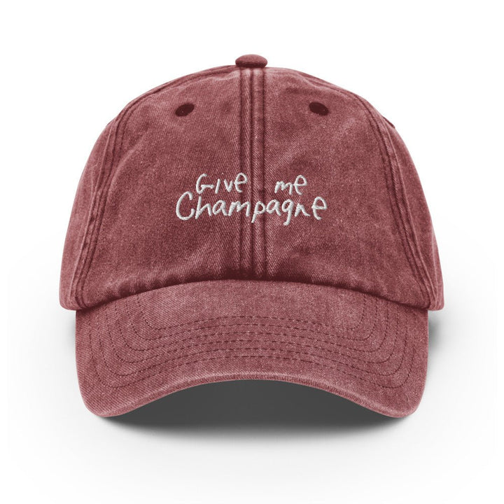 The Give Me Champagne Vintage Hat - Vintage Red - Cocktailored