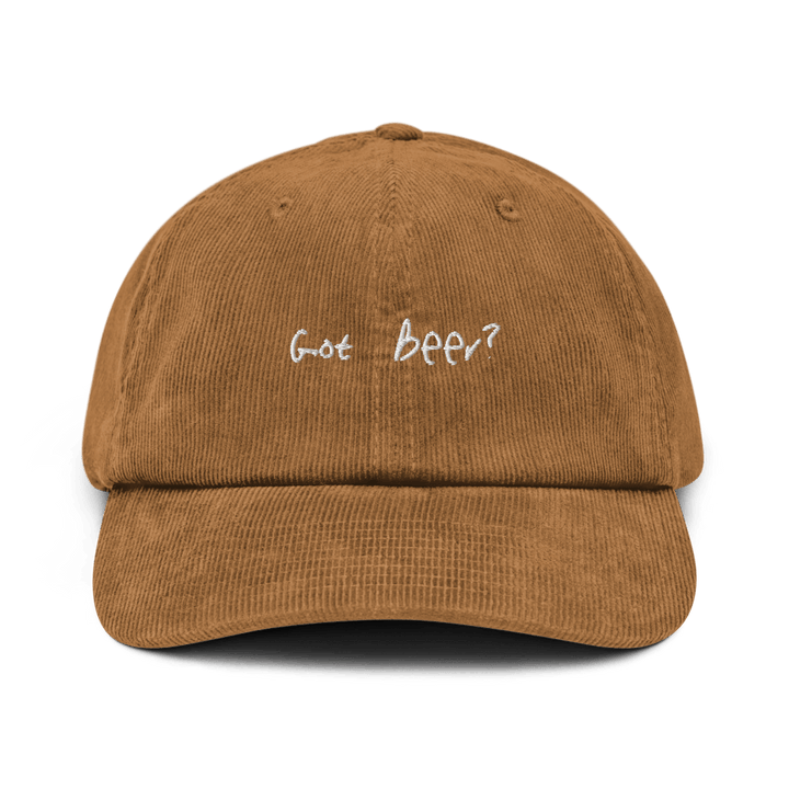 The Got Beer? Corduroy hat - Camel - Cocktailored