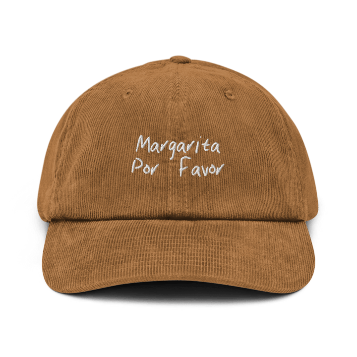 The Margarita Por Favor Corduroy hat - Camel - Cocktailored