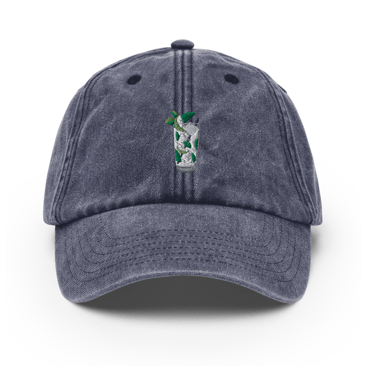 The Mojito Glass Vintage Hat - Vintage Denim - Cocktailored