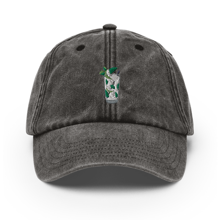 The Mojito Glass Vintage Hat - Vintage Black - Cocktailored