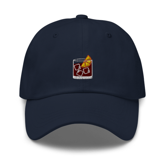 The Negroni Glass Cap - Navy - - Cocktailored