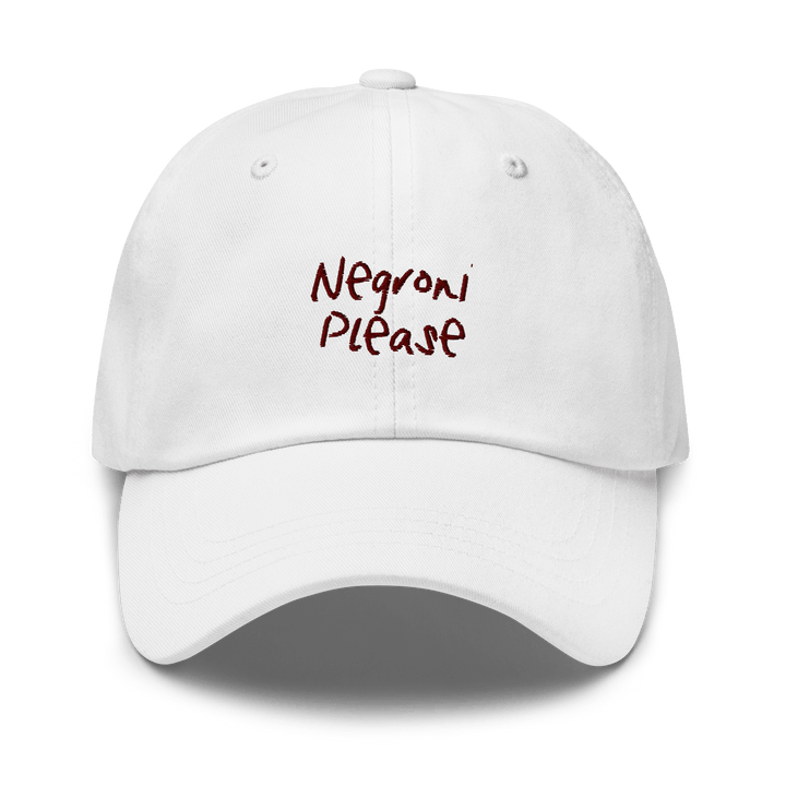 The Negroni Please Cap - White - Cocktailored