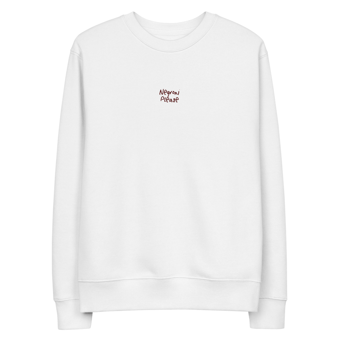 The Negroni Please eco sweatshirt - White - Cocktailored