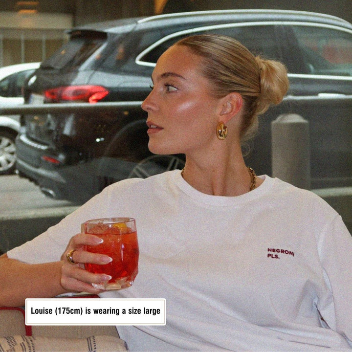 The Negroni Pls. Organic T-shirt - White - Cocktailored