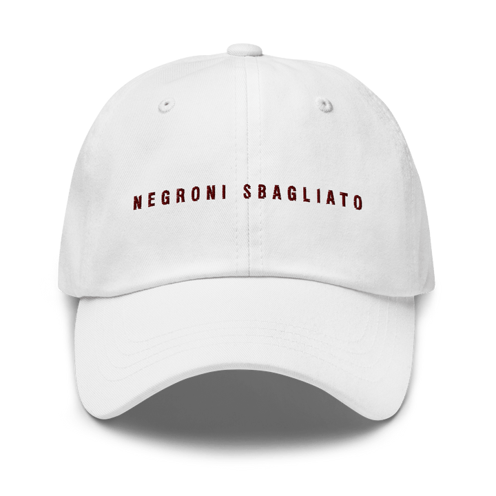 The Negroni Sbagliato Dad hat - White - Cocktailored