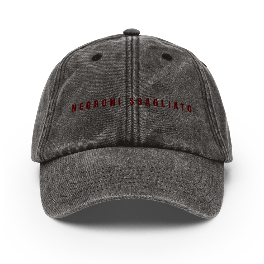 The Negroni Sbagliato Vintage Hat - Vintage Black - Cocktailored