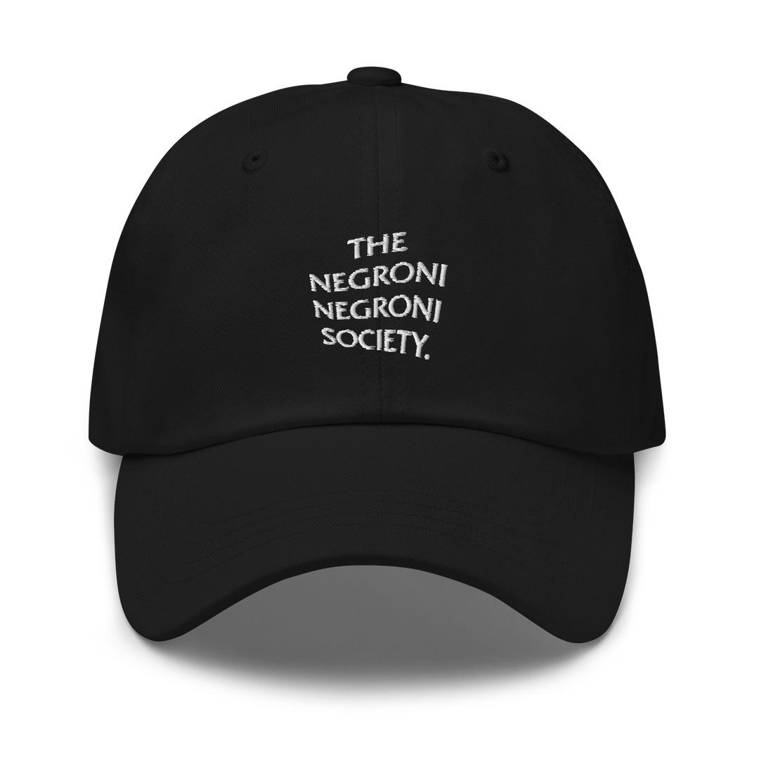 The Negroni Society Dad hat "THE LOGO" - Black - Cocktailored