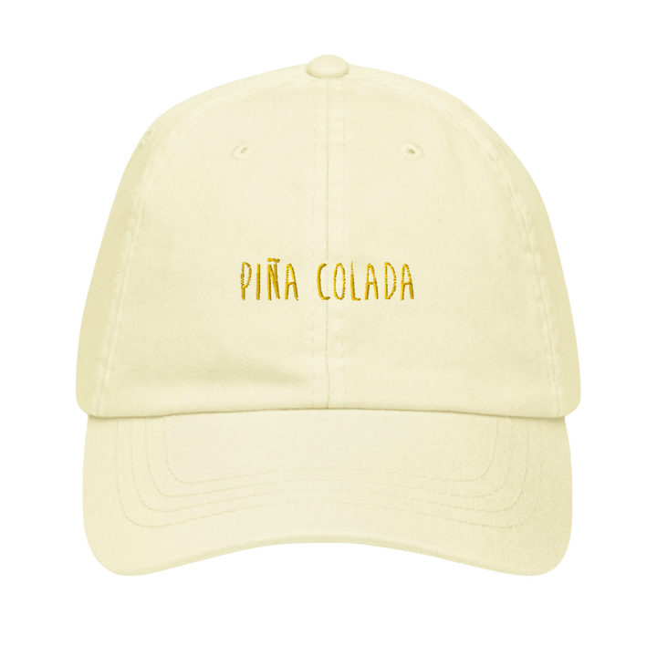 The Piña Colada Pastel Hat - Pastel Lemon - Cocktailored