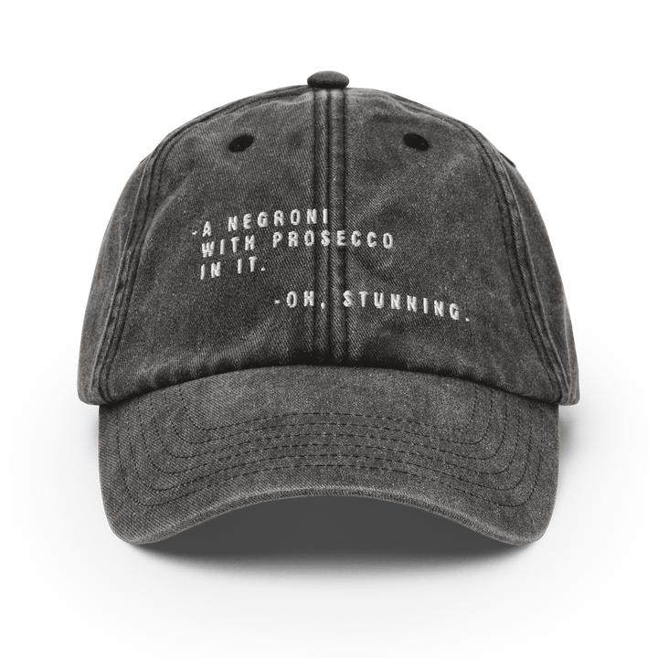The Sbagliato Conversation Vintage Hat - Vintage Black - Cocktailored