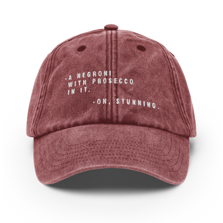 The Sbagliato Conversation Vintage Hat - Vintage Red - Cocktailored
