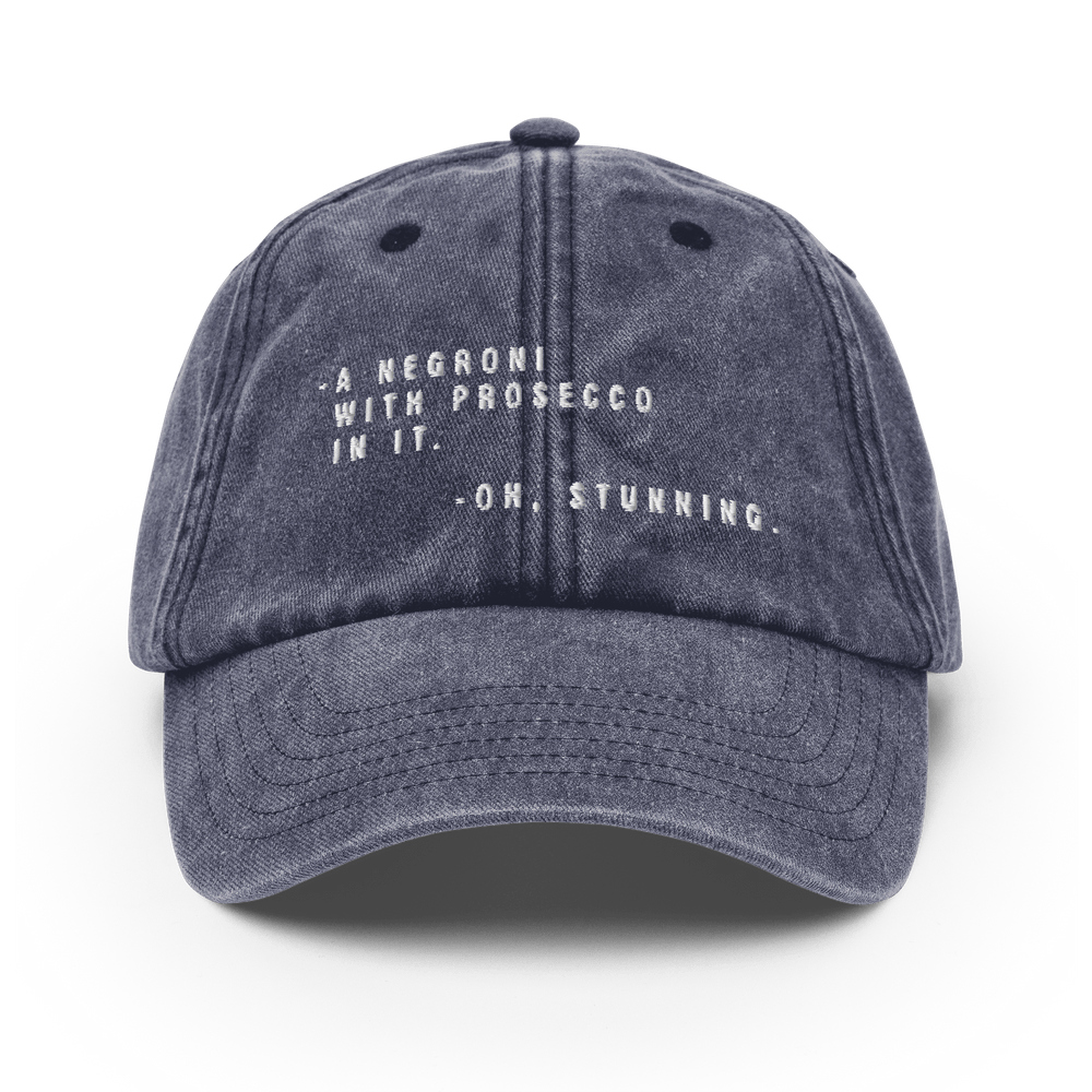The Sbagliato Conversation Vintage Hat - Vintage Denim - Cocktailored