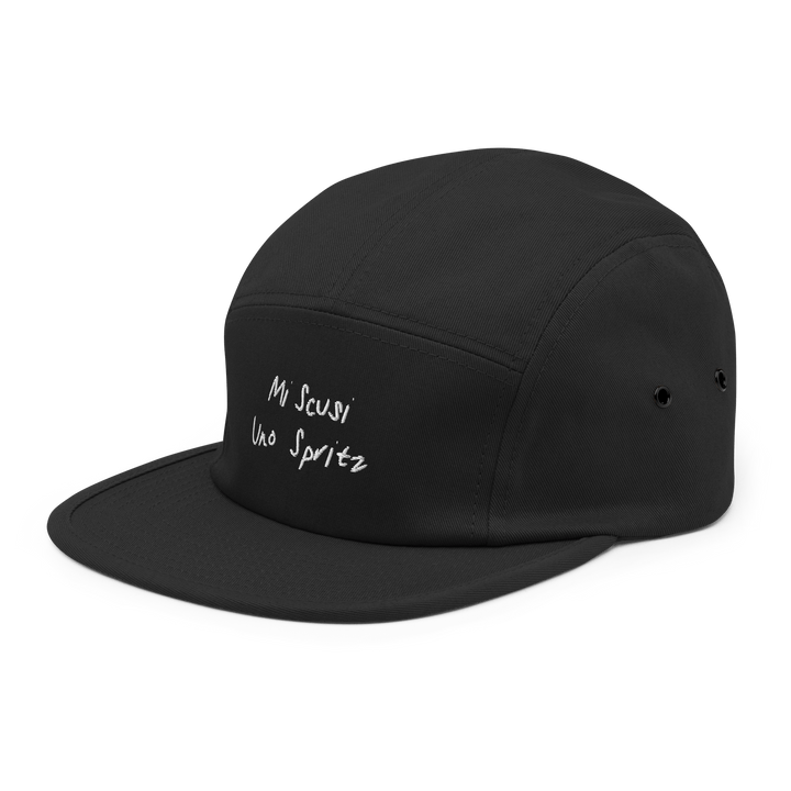 The Scusi Spritz Hipster Cap - Black - Cocktailored