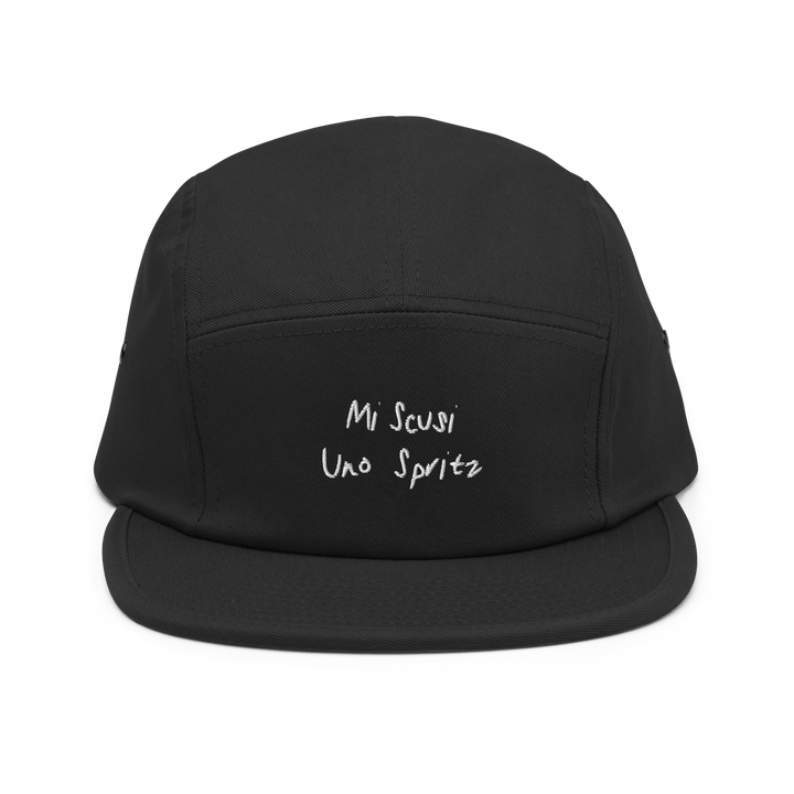 The Scusi Spritz Hipster Cap - Black - Cocktailored