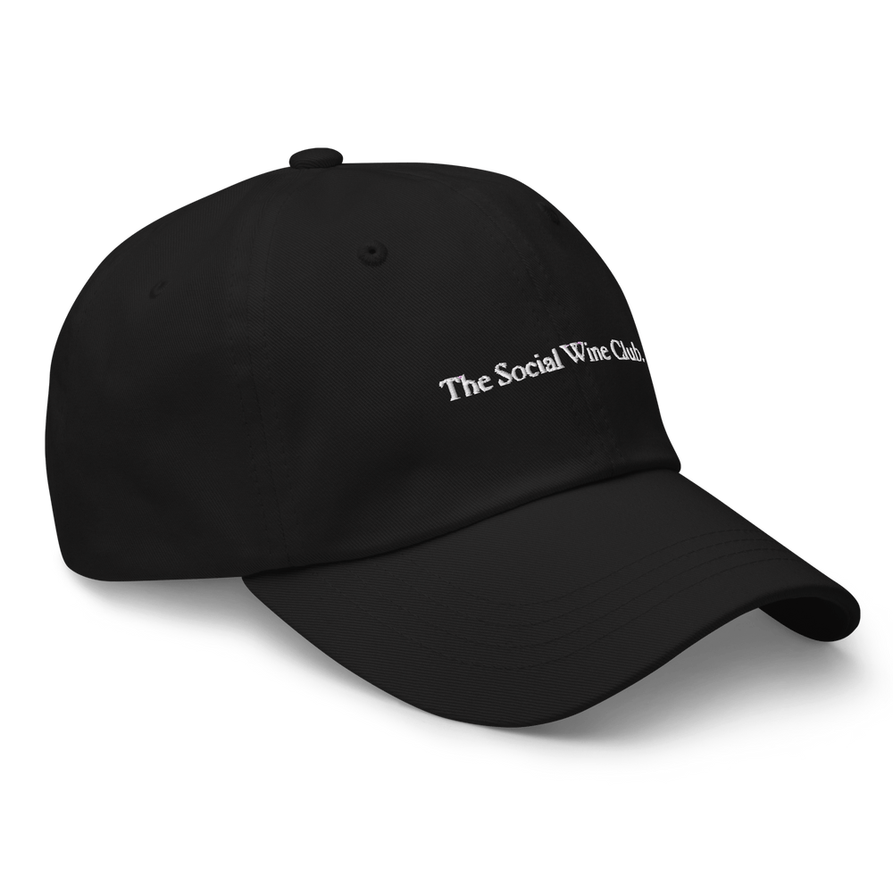 The Social Wine Club. Dad hat - Black - Cocktailored