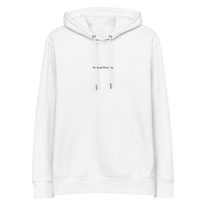 The Social Wine Club. Eco Hoodie - White - Cocktailored