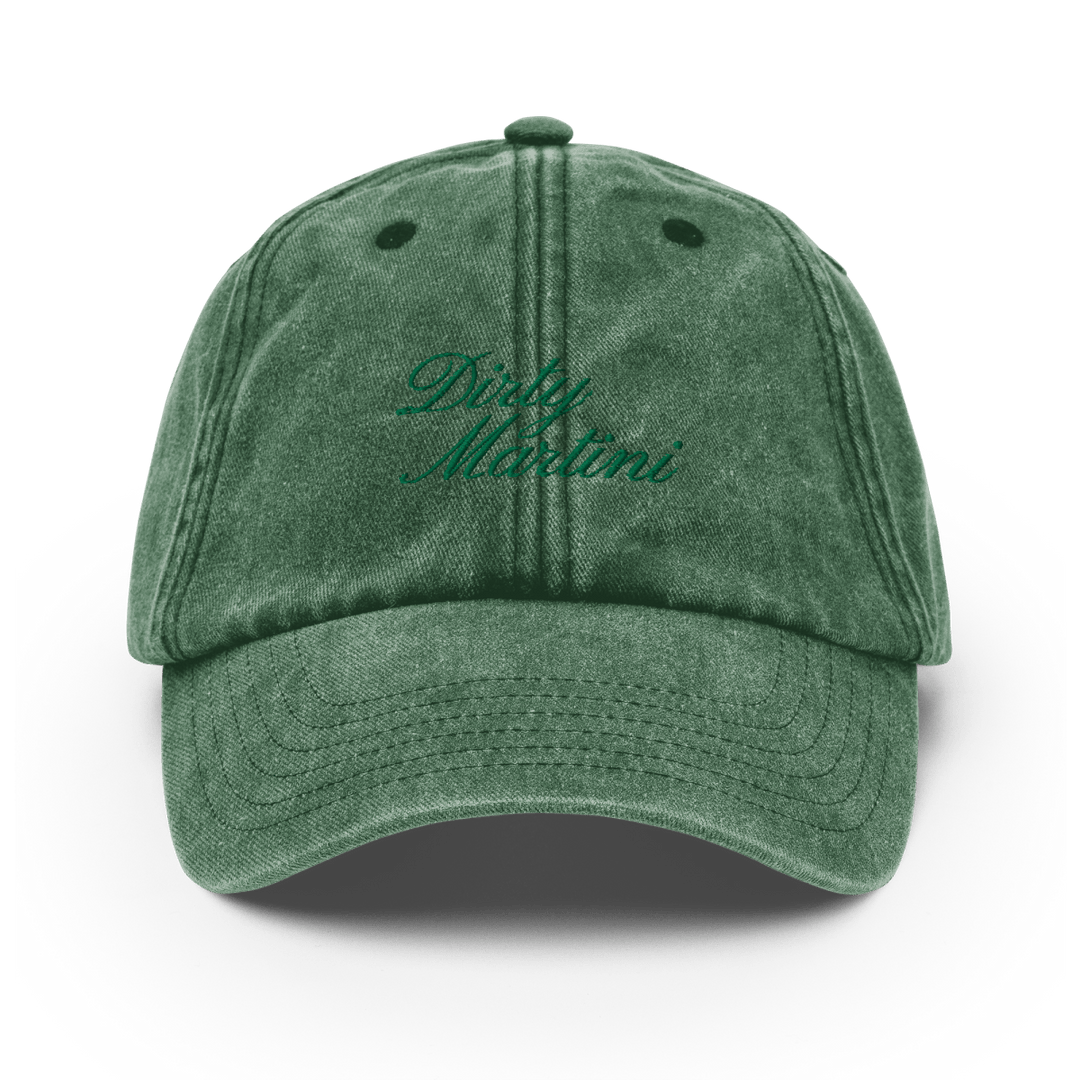 Dirty Martini Vintage Hat - Vintage Bottle Green - Cocktailored