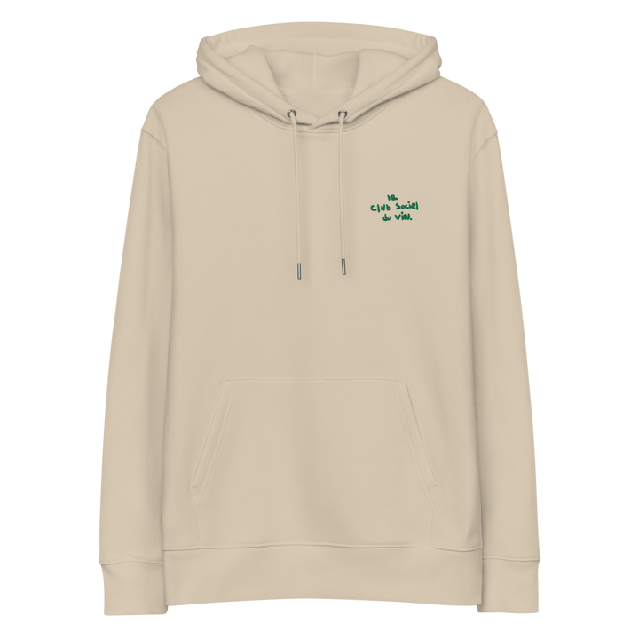 le club social du vin. eco hoodie - Black - Cocktailored