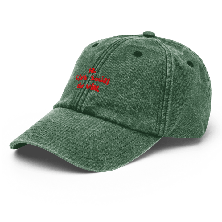 le club social du vin. Vintage Hat - Vintage Bottle Green - Cocktailored