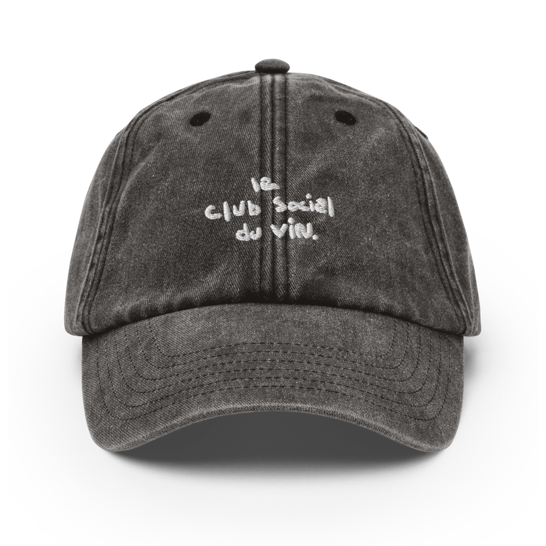 le club social du vin. Vintage Hat - Vintage Black - Cocktailored