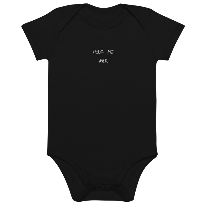 The Pour Me Milk Organic cotton baby bodysuit