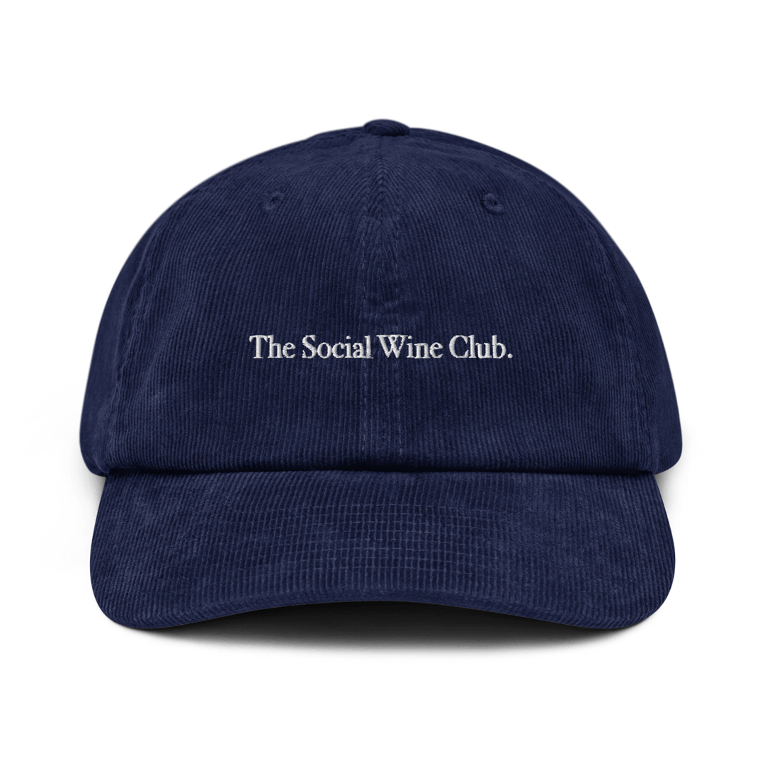 Social Wine Club Corduroy hat - Oxford Navy - Cocktailored