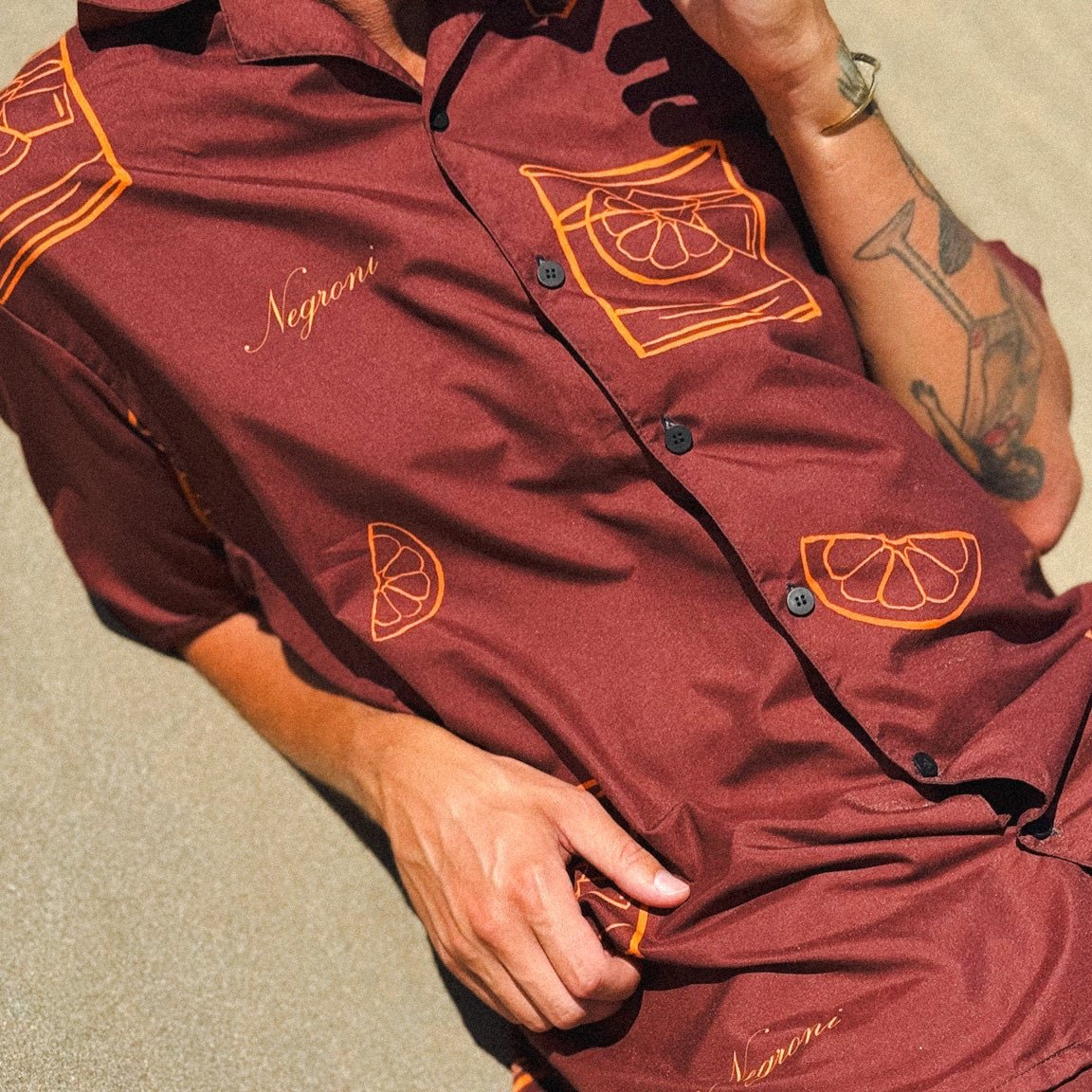 The Negroni "Cocktail" Summer Shirt