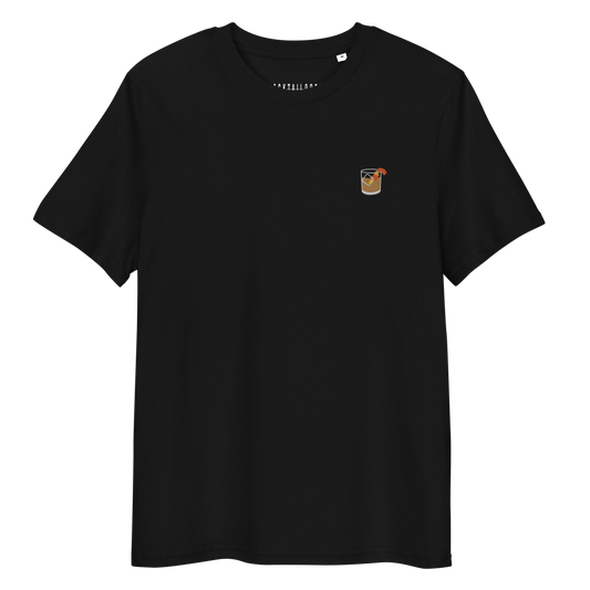 The Old Fashioned Glass organic cotton t-shirt - Black - Cocktailored