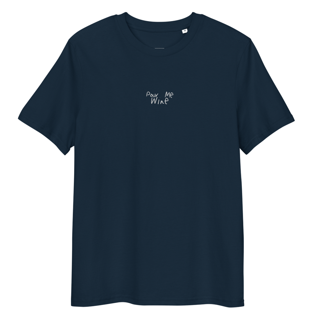 The Pour Me Wine Organic T-shirt - French Navy - Cocktailored