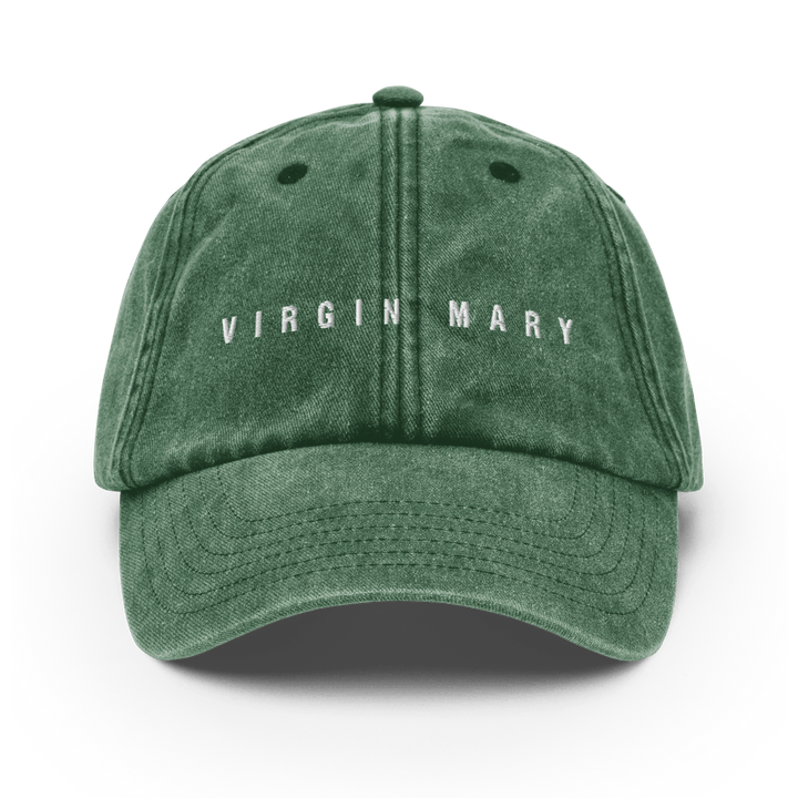 Virgin Mary Custom Vintage Hat - Vintage Bottle Green - Cocktailored