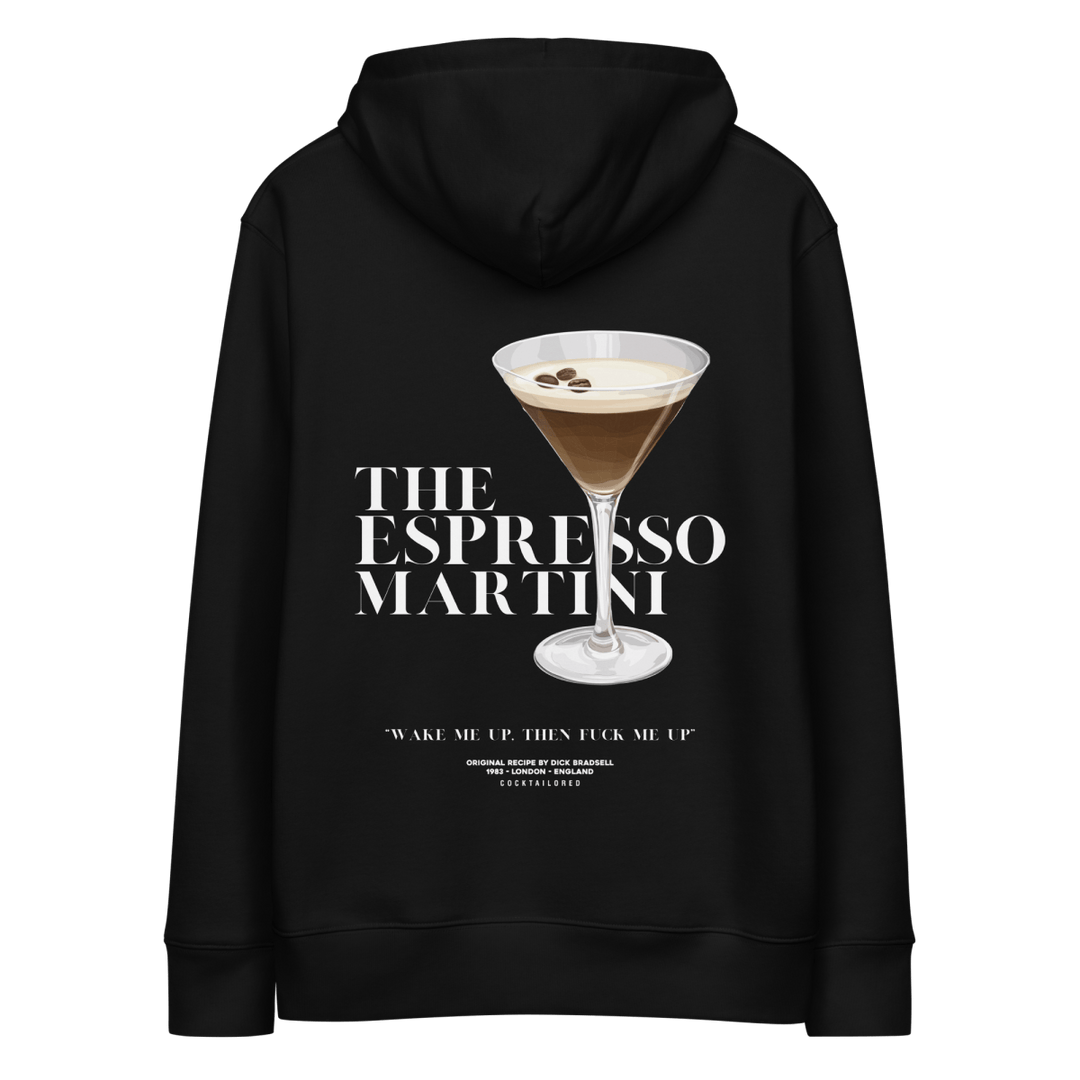 Espresso Martini "Wake Me Up" eco hoodie - Black - Cocktailored