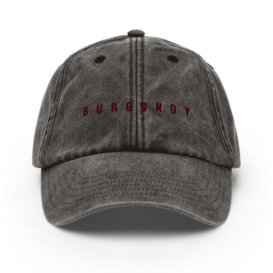 The Burgundy Vintage Hat - Vintage Black - Cocktailored