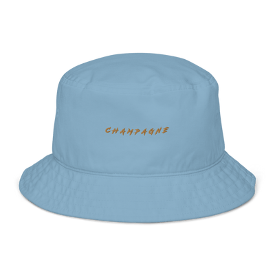 The Champagne Organic bucket hat - Slate Blue - Cocktailored