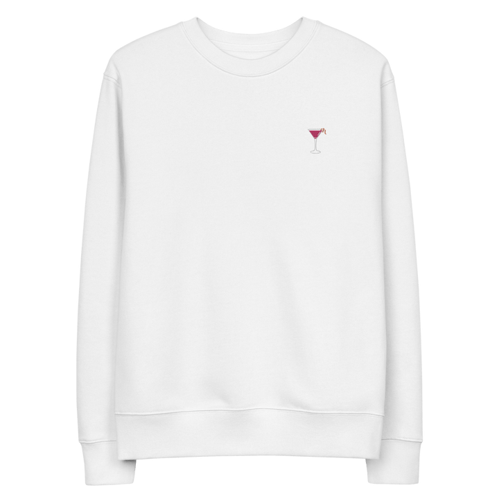 The Cosmopolitan Glass eco sweatshirt - White - Cocktailored
